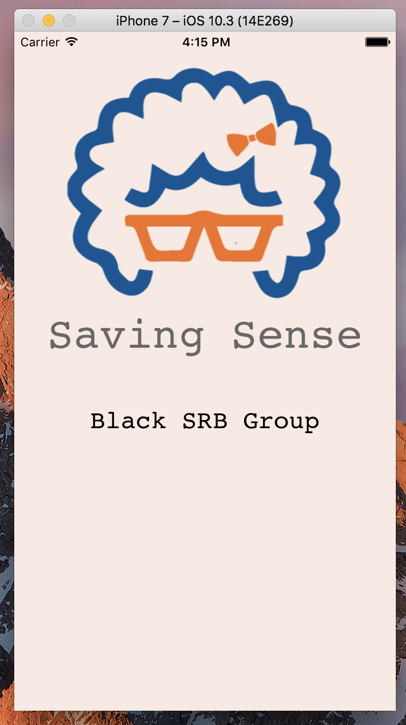 Saving Sense Splash App