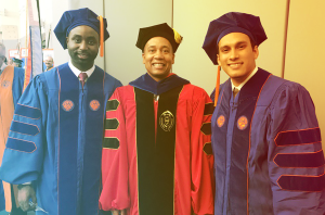 HCC Ph.D. graduates with Dr. Gilbert