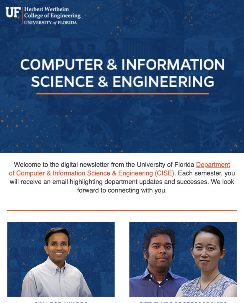 CISE Spring 2019 Digital Newsletter