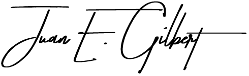Juan E. Gilbert Signature