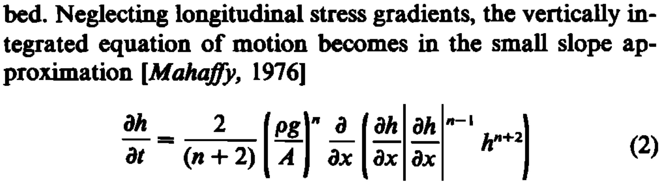 "Halfar Equation 2"