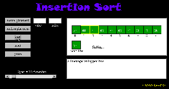 Insertion Sort Screenshot